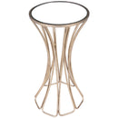 Faruh 11.25 in. W Round Metal and Mirrored Glass Side Table by Butler Specialty Company