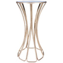 Faruh 11.25 in. W Round Metal and Mirrored Glass Side Table by Butler Specialty Company