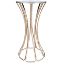 Faruh 11.25 in. W Round Metal and Mirrored Glass Side Table by Butler Specialty Company