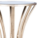 Faruh 11.25 in. W Round Metal and Mirrored Glass Side Table by Butler Specialty Company