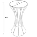 Faruh 11.25 in. W Round Metal and Mirrored Glass Side Table by Butler Specialty Company