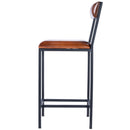 Lazarus 27 in. Seat Height Leather and Metal Counter Stool by Butler Specialty Company