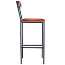 Lazarus 31.5 in. Seat Height Leather and Metal Bar Stool by Butler Specialty Company