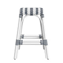 Robias 24.5 in. Seat Height Rectangular Rattan Backless Counter Stool with Footrest by Butler Specialty Company