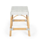 Robias 24.5 in. Seat Height Rectangular Rattan Backless Counter Stool with Footrest by Butler Specialty Company