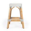 Robias 24.5 in. Seat Height Rectangular Rattan Backless Counter Stool with Footrest by Butler Specialty Company