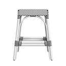 Robias 24.5 in. Seat Height Rectangular Rattan Backless Counter Stool with Footrest by Butler Specialty Company
