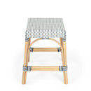 Robias 24.5 in. Seat Height Rectangular Rattan Backless Counter Stool with Footrest by Butler Specialty Company