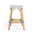 Robias 24.5 in. Seat Height Rectangular Rattan Backless Counter Stool with Footrest by Butler Specialty Company