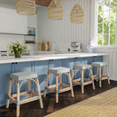 Robias 24.5 in. Seat Height Rectangular Rattan Backless Counter Stool with Footrest by Butler Specialty Company