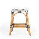 Robias 24.5 in. Seat Height Rectangular Rattan Backless Counter Stool with Footrest by Butler Specialty Company