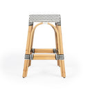 Robias 24.5 in. Seat Height Rectangular Rattan Backless Counter Stool with Footrest by Butler Specialty Company
