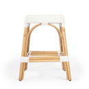 Robias 24.5 in. Seat Height Rectangular Rattan Backless Counter Stool with Footrest by Butler Specialty Company