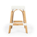 Robias 24.5 in. Seat Height Rectangular Rattan Backless Counter Stool with Footrest by Butler Specialty Company
