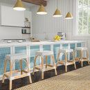 Robias 24.5 in. Seat Height Rectangular Rattan Backless Counter Stool with Footrest by Butler Specialty Company