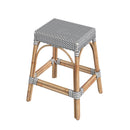 Robias 24.5 in. Seat Height Rectangular Rattan Backless Counter Stool with Footrest by Butler Specialty Company