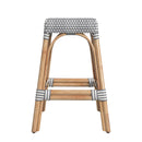 Robias 24.5 in. Seat Height Rectangular Rattan Backless Counter Stool with Footrest by Butler Specialty Company