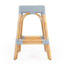 Robias 24.5 in. Seat Height Rectangular Rattan Backless Counter Stool with Footrest by Butler Specialty Company