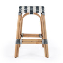 Robias 24.5 in. Seat Height Rectangular Rattan Backless Counter Stool with Footrest by Butler Specialty Company