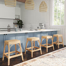 Robias 24.5 in. Seat Height Rectangular Rattan Backless Counter Stool with Footrest by Butler Specialty Company