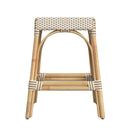 Robias 24.5 in. Seat Height Rectangular Rattan Backless Counter Stool with Footrest by Butler Specialty Company