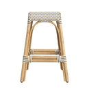 Robias 24.5 in. Seat Height Rectangular Rattan Backless Counter Stool with Footrest by Butler Specialty Company
