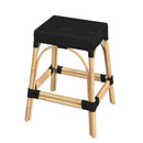 Robias 24.5 in. Seat Height Rectangular Rattan Backless Counter Stool with Footrest by Butler Specialty Company