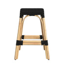 Robias 24.5 in. Seat Height Rectangular Rattan Backless Counter Stool with Footrest by Butler Specialty Company