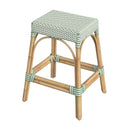 Robias 24.5 in. Seat Height Rectangular Rattan Backless Counter Stool with Footrest by Butler Specialty Company
