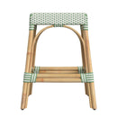 Robias 24.5 in. Seat Height Rectangular Rattan Backless Counter Stool with Footrest by Butler Specialty Company