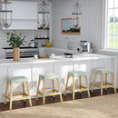 Robias 24.5 in. Seat Height Rectangular Rattan Backless Counter Stool with Footrest by Butler Specialty Company
