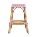 Robias 24.5 in. Seat Height Rectangular Rattan Backless Counter Stool with Footrest by Butler Specialty Company