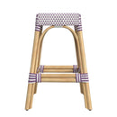 Robias 24.5 in. Seat Height Rectangular Rattan Backless Counter Stool with Footrest by Butler Specialty Company