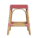 Robias 24.5 in. Seat Height Rectangular Rattan Backless Counter Stool with Footrest by Butler Specialty Company