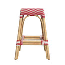 Robias 24.5 in. Seat Height Rectangular Rattan Backless Counter Stool with Footrest by Butler Specialty Company