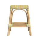 Robias 24.5 in. Seat Height Rectangular Rattan Backless Counter Stool with Footrest by Butler Specialty Company