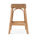Robias 24.5 in. Seat Height Rectangular Rattan and Water Hyacinth Counter Stool by Butler Specialty Company