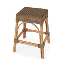 Robias 24.5 in. Seat Height Rectangular Rattan and Mendong Grass Counter Stool by Butler Specialty Company