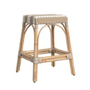 Robias 24.5 in. Seat Height Rectangular Rattan Backless Counter Stool with Footrest by Butler Specialty Company