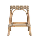 Robias 24.5 in. Seat Height Rectangular Rattan Backless Counter Stool with Footrest by Butler Specialty Company