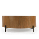 Tori 40 in. W Round Wood Modern Coffee Table by Butler Specialty Company