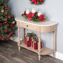 Danielle 40 in. W Rectangular Marble and Wood 1 Drawer Console Table with Lower Open Shelf by Butler Specialty Company