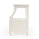 Mabel 24 in. W Rectangular Marble and Wood 1 Drawer Nightstand with Top Open Shelf by Butler Specialty Company
