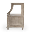 Mabel 24 in. W Rectangular Marble and Wood 1 Drawer Nightstand with Top Open Shelf by Butler Specialty Company