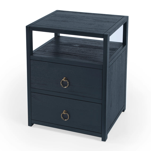 Lark 21 in. W Wood 2 Drawer Nightstand with Open Storage Shelf by Butler Specialty Company