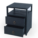 Lark 21 in. W Wood 2 Drawer Nightstand with Open Storage Shelf by Butler Specialty Company