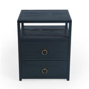 Lark 21 in. W Wood 2 Drawer Nightstand with Open Storage Shelf by Butler Specialty Company
