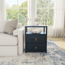 Lark 21 in. W Wood 2 Drawer Nightstand with Open Storage Shelf by Butler Specialty Company