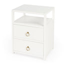 Lark 21 in. W Wood 2 Drawer Nightstand with Open Storage Shelf by Butler Specialty Company