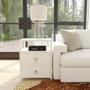 Lark 21 in. W Wood 2 Drawer Nightstand with Open Storage Shelf by Butler Specialty Company